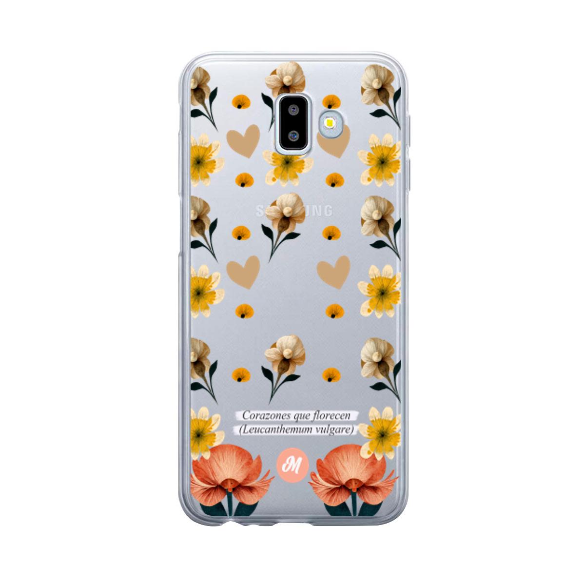 Cases para Samsung J6 Plus Corazones que florecen - Mandala Cases