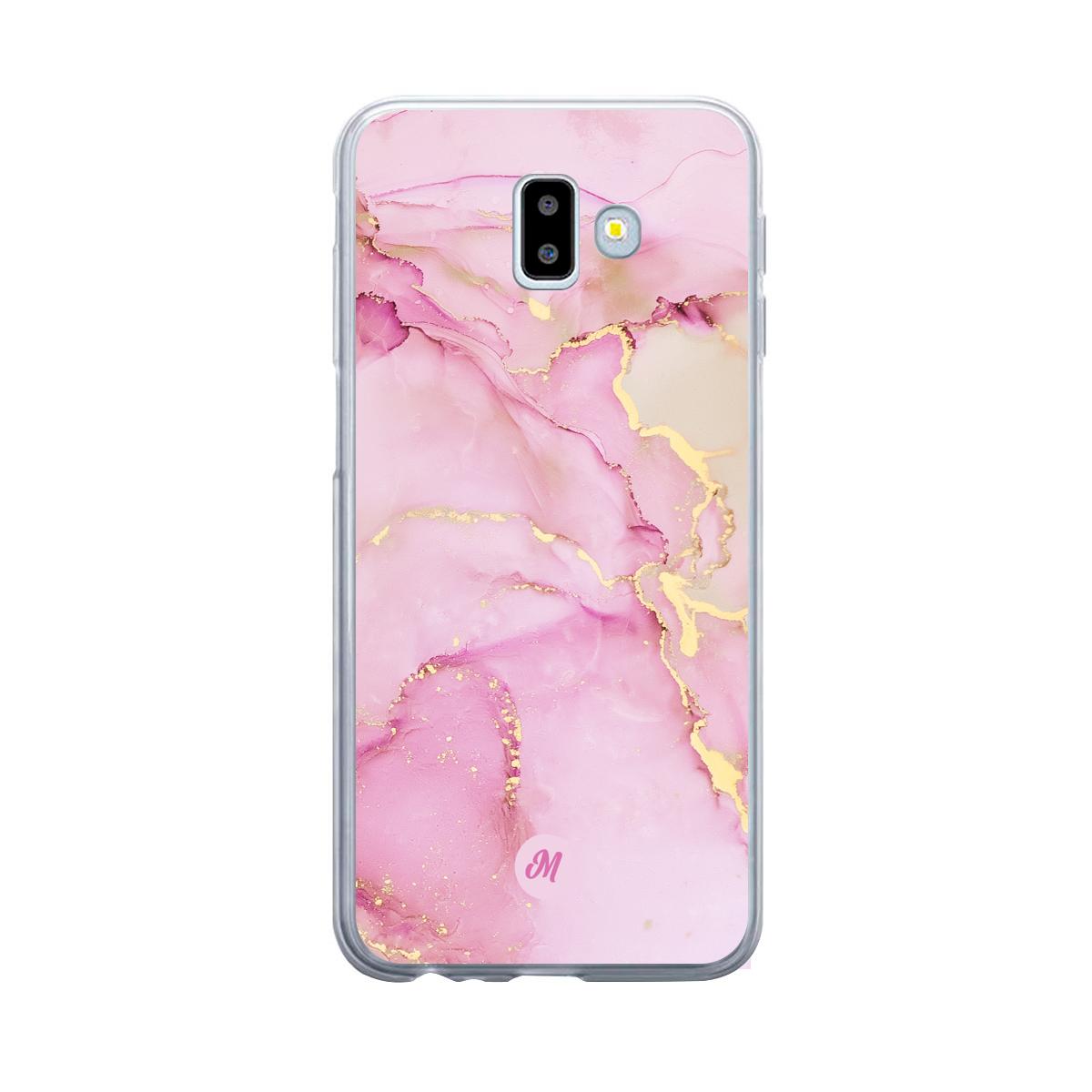 Cases para Samsung J6 Plus Pink marble - Mandala Cases