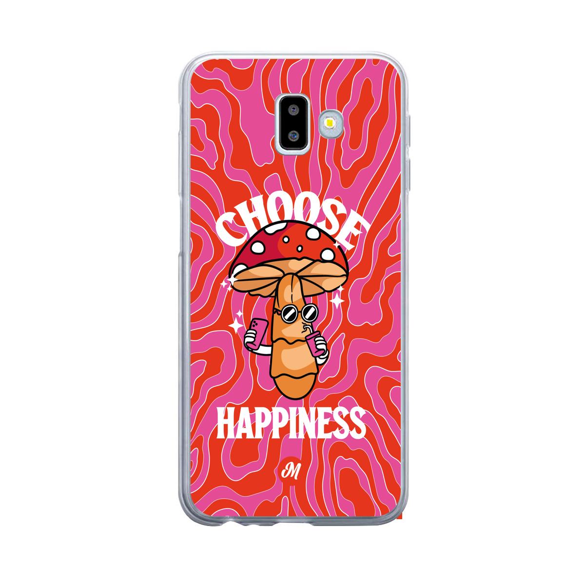 Cases para Samsung J6 Plus Choose happiness - Mandala Cases