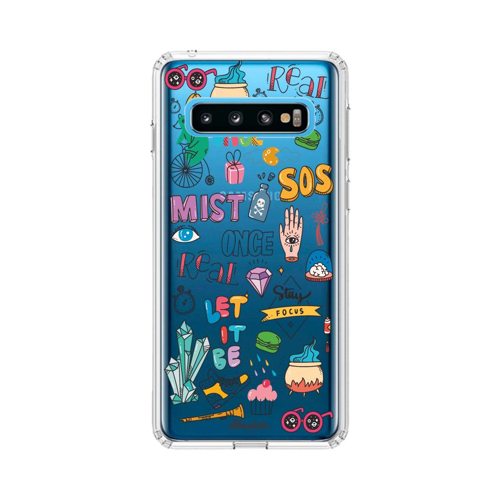 Case para Samsung S10 Funda Mist Stickers  - Mandala Cases