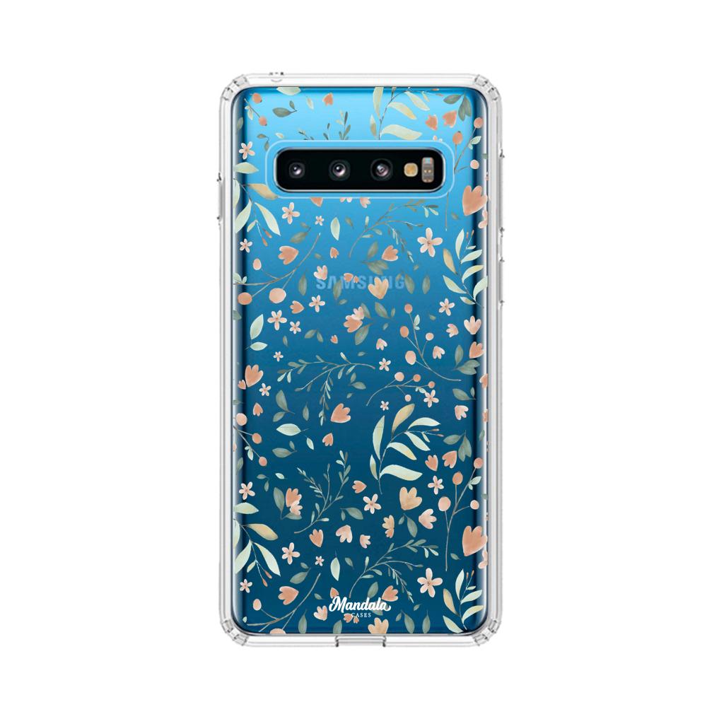 Case para Samsung S10 Funda Flores Delicadas  - Mandala Cases
