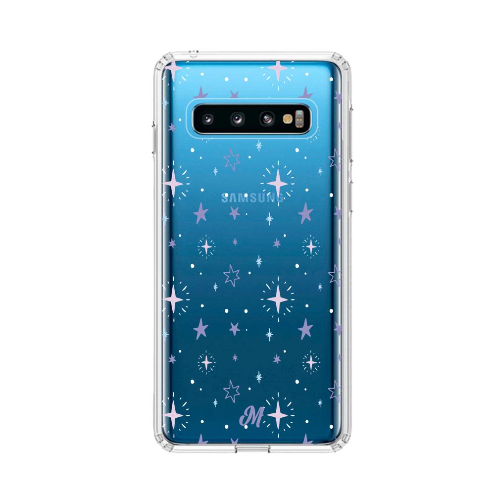 Case para Samsung S10 Funda Estrellas Moradas  - Mandala Cases