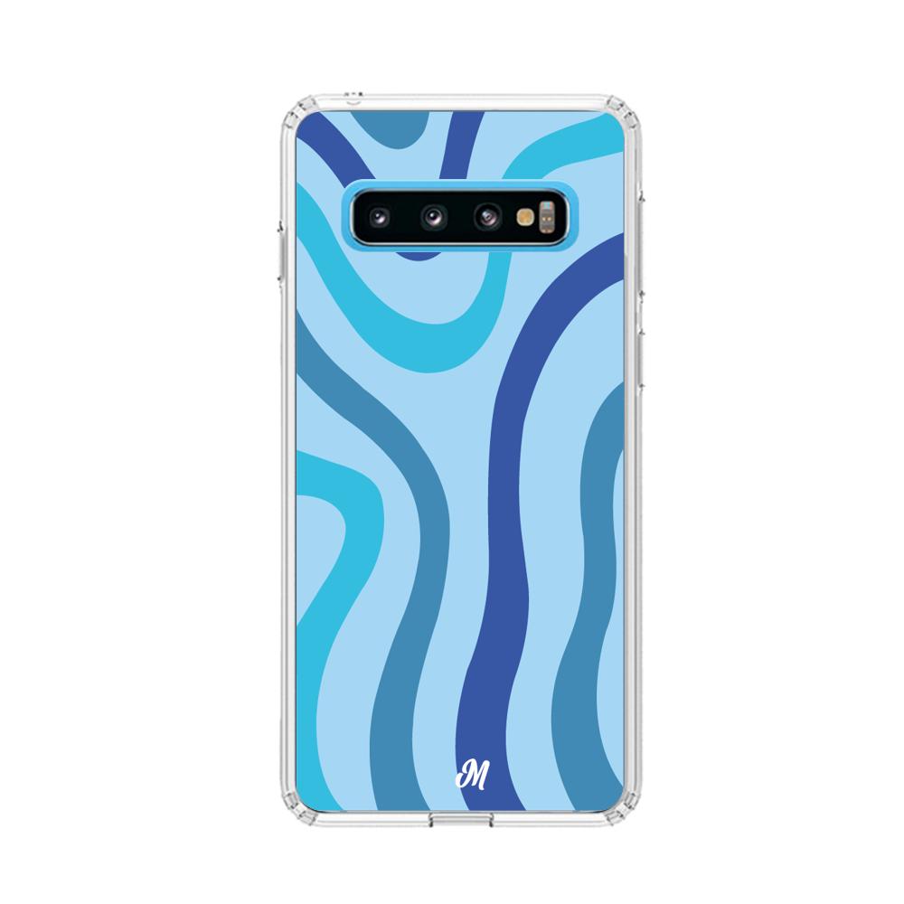 Case para Samsung S10 Líneas Azules - Mandala Cases