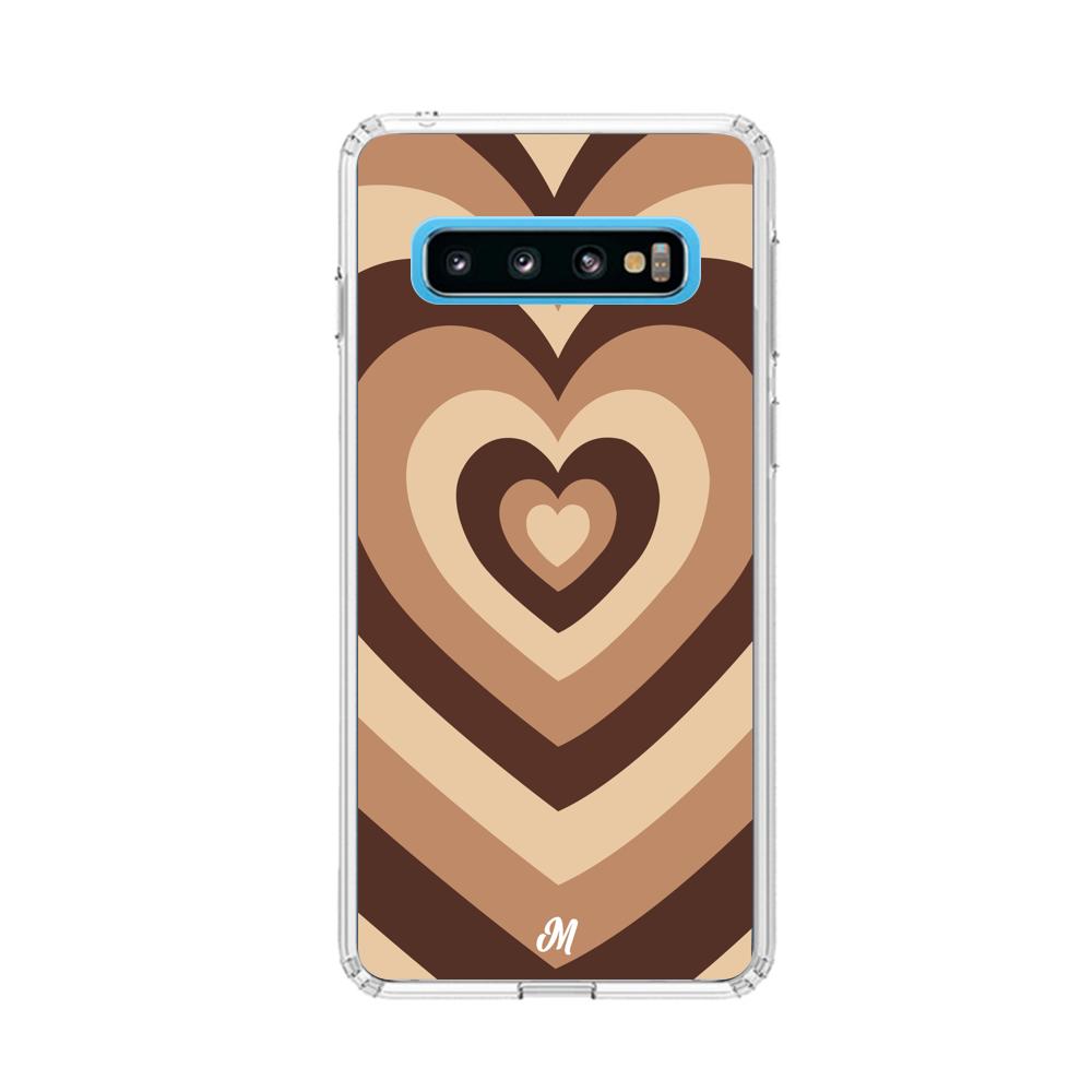 Case para Samsung S10 Corazón café - Mandala Cases