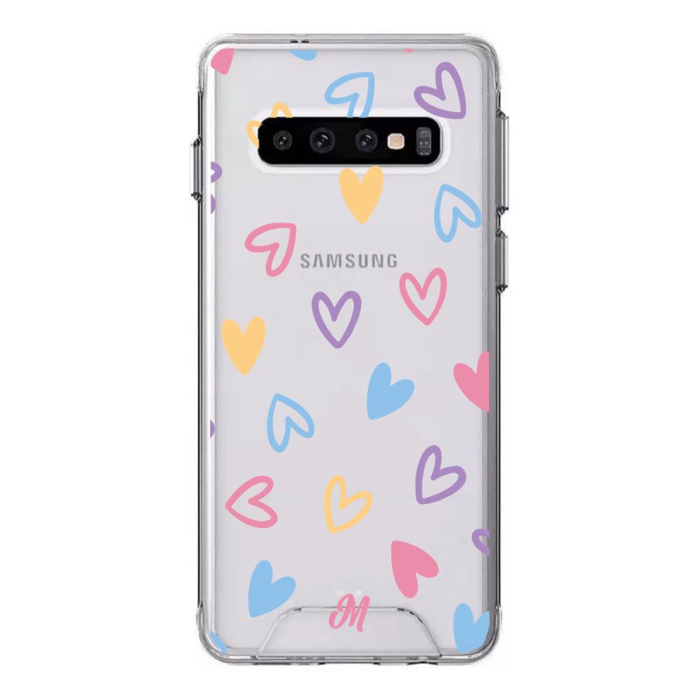 Case para Samsung S10 Dibujo de Corazones  - Mandala Cases