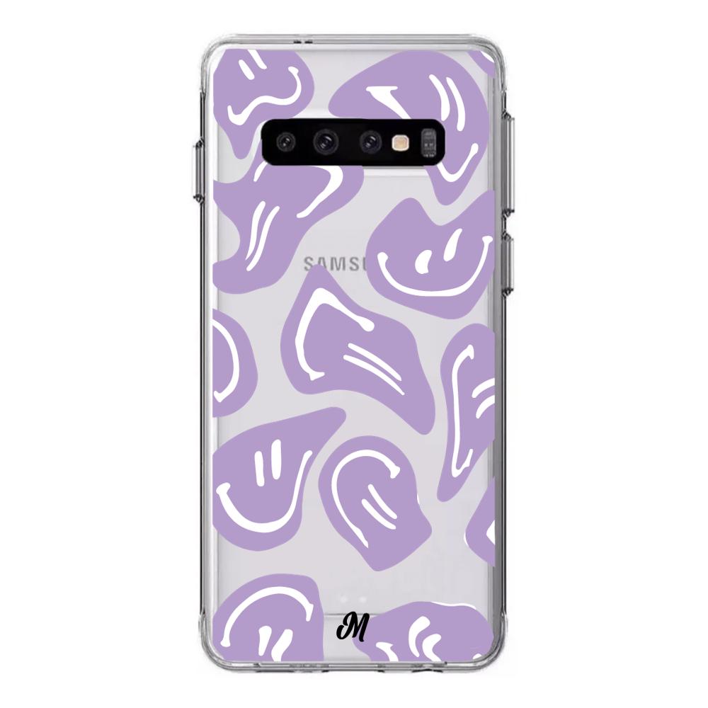 Case para Samsung S10 Happy Face Morado-  - Mandala Cases