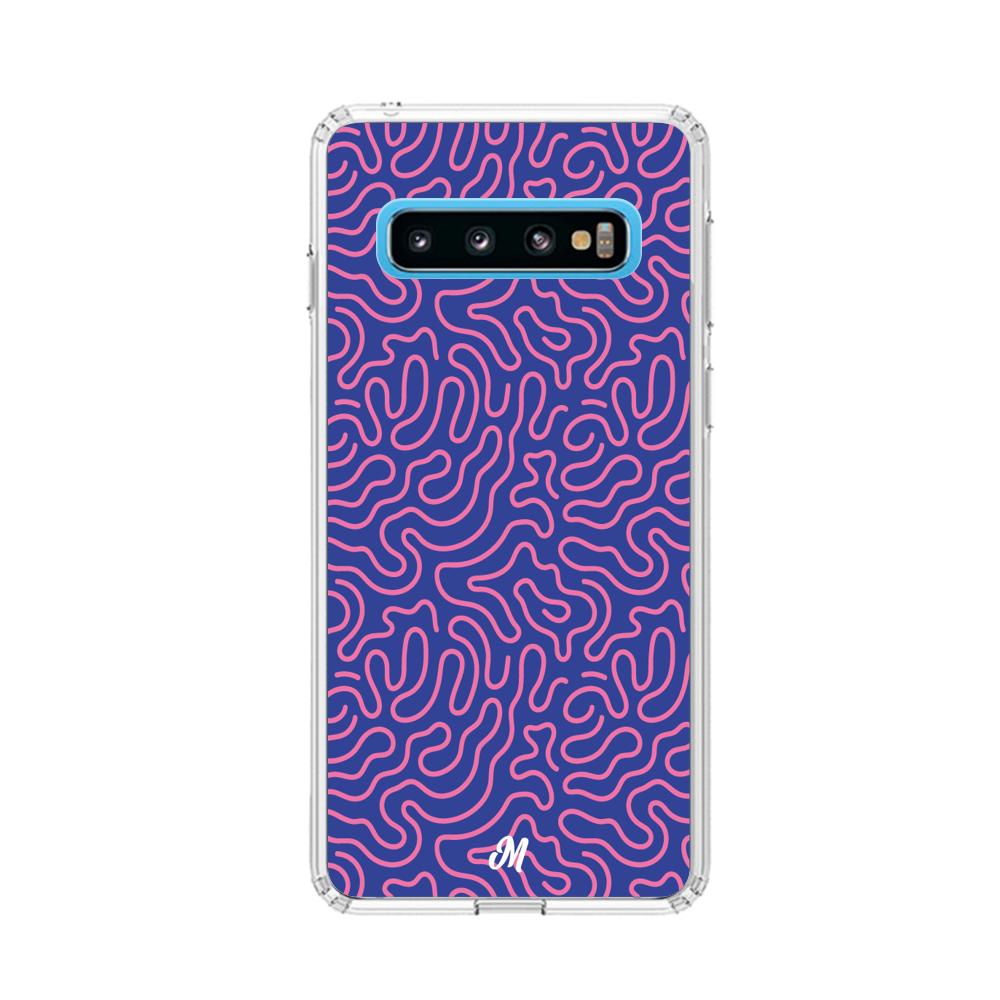 Case para Samsung S10 Pink crazy lines - Mandala Cases