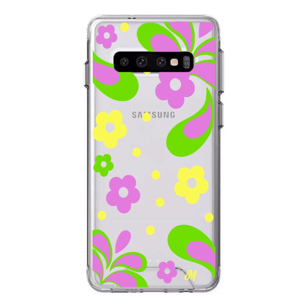Case para Samsung S10 plus Flores moradas aesthetic - Mandala Cases