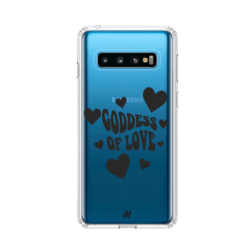 Case para Samsung S10 Goddess of love negro - Mandala Cases