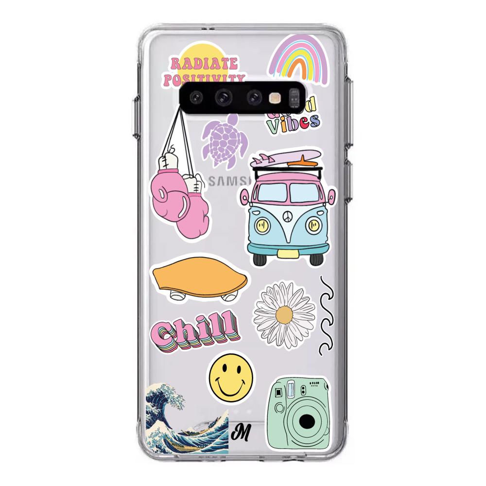 Case para Samsung S10 plus Chill summer stickers - Mandala Cases