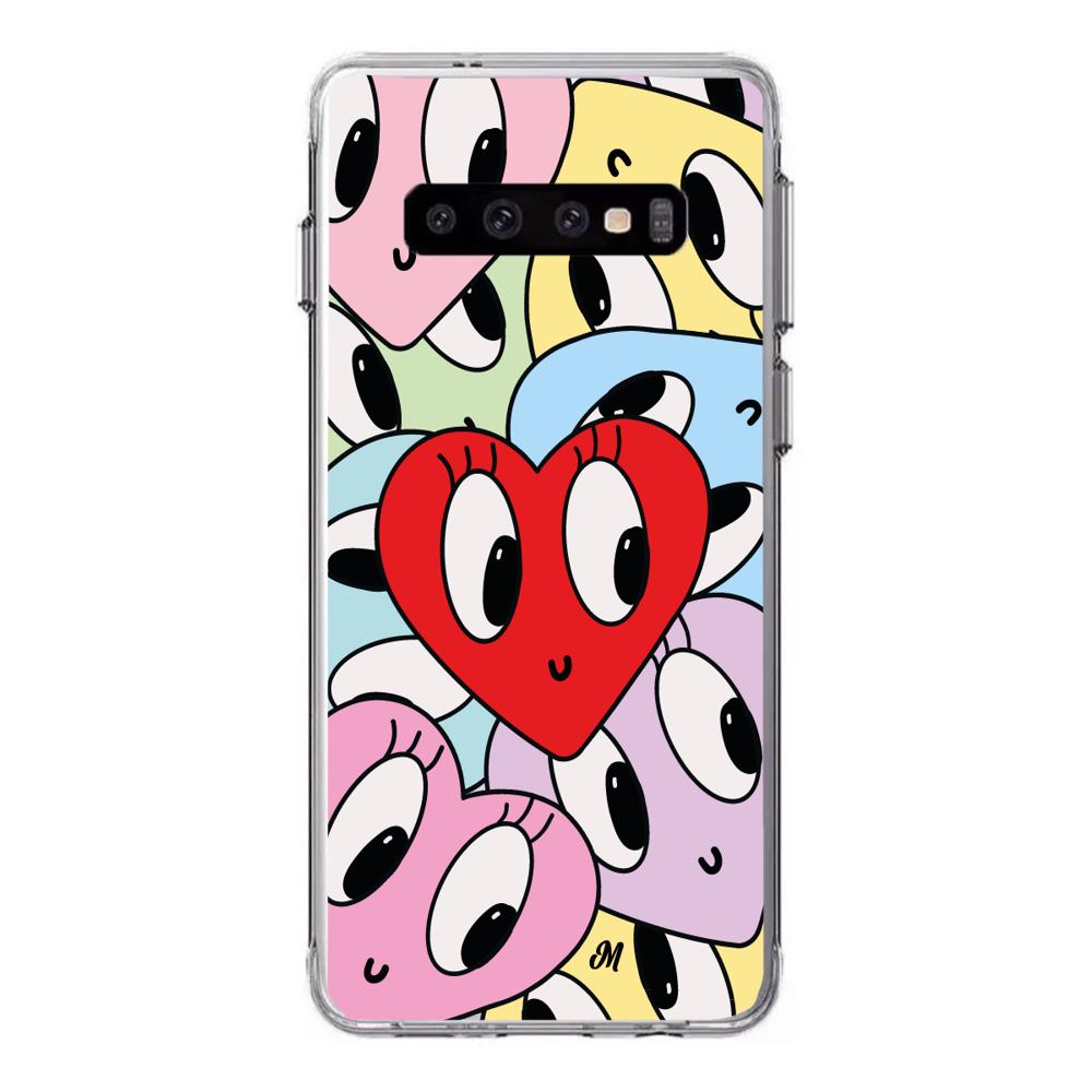 Case para Samsung S10 plus Corazones felices - Mandala Cases