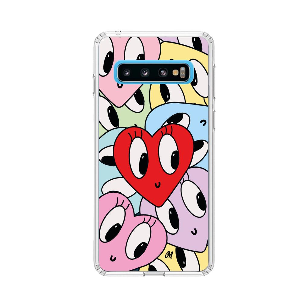 Case para Samsung S10 Corazones felices - Mandala Cases