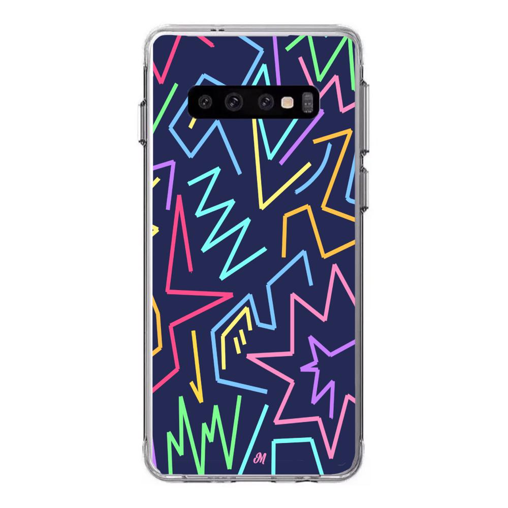 Case para Samsung S10 plus Lineas Magneticas Coloridas - Mandala Cases