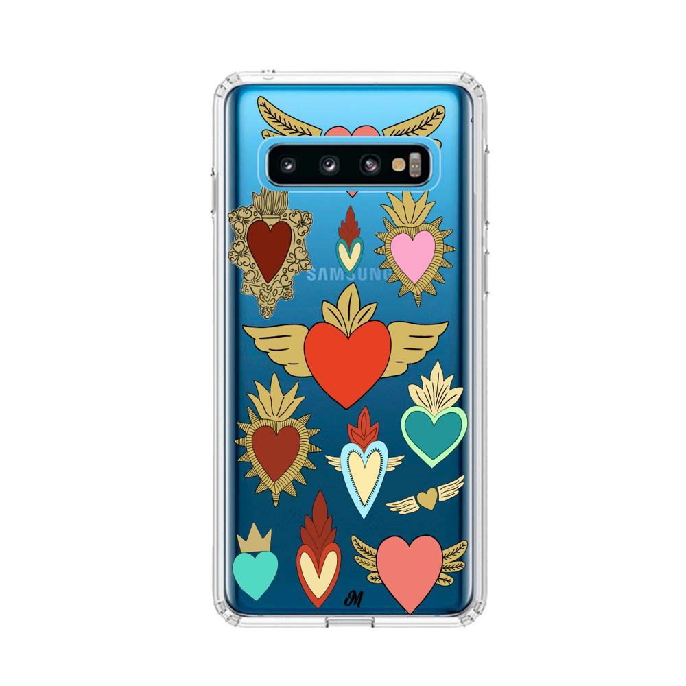 Case para Samsung S10 corazon angel - Mandala Cases