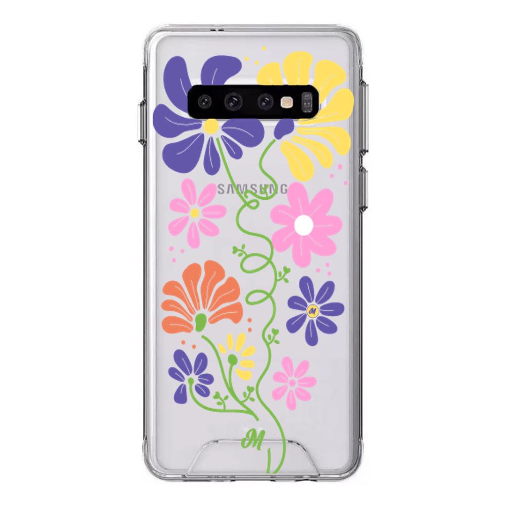 Case para Samsung S10 plus Flores abstractas - Mandala Cases