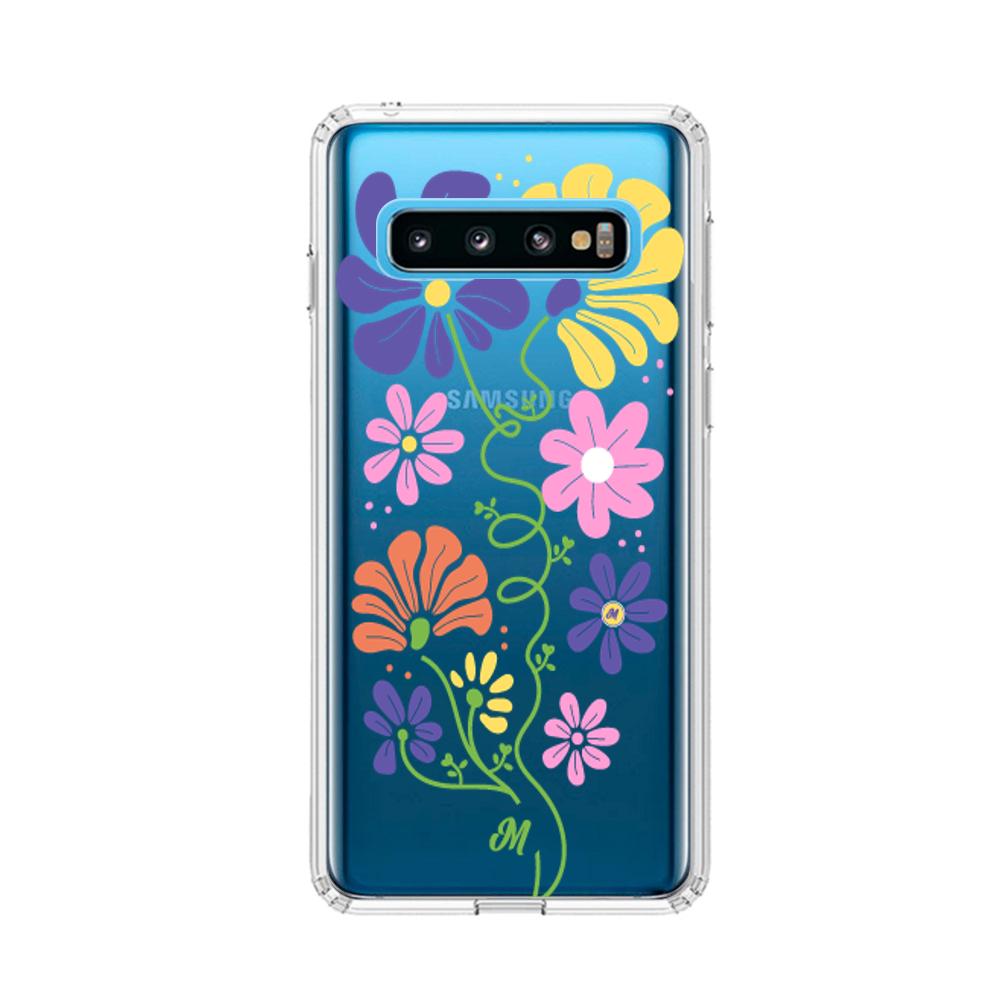 Case para Samsung S10 Flores abstractas - Mandala Cases