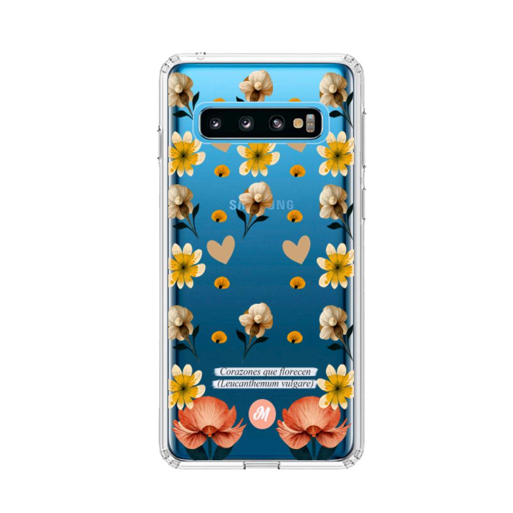 Cases para Samsung S10 Corazones que florecen - Mandala Cases