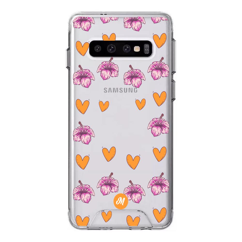 Cases para Samsung S10 plus Amor naranja - Mandala Cases