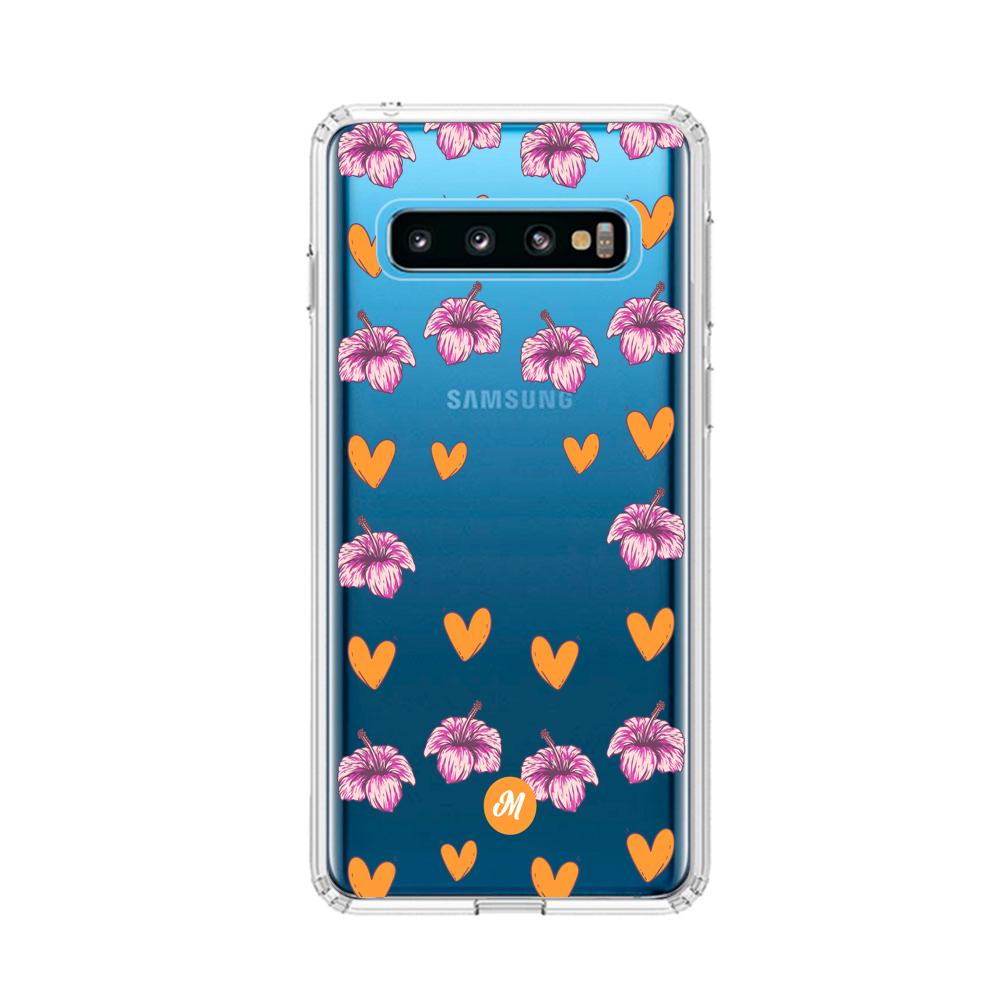 Cases para Samsung S10 Amor naranja - Mandala Cases