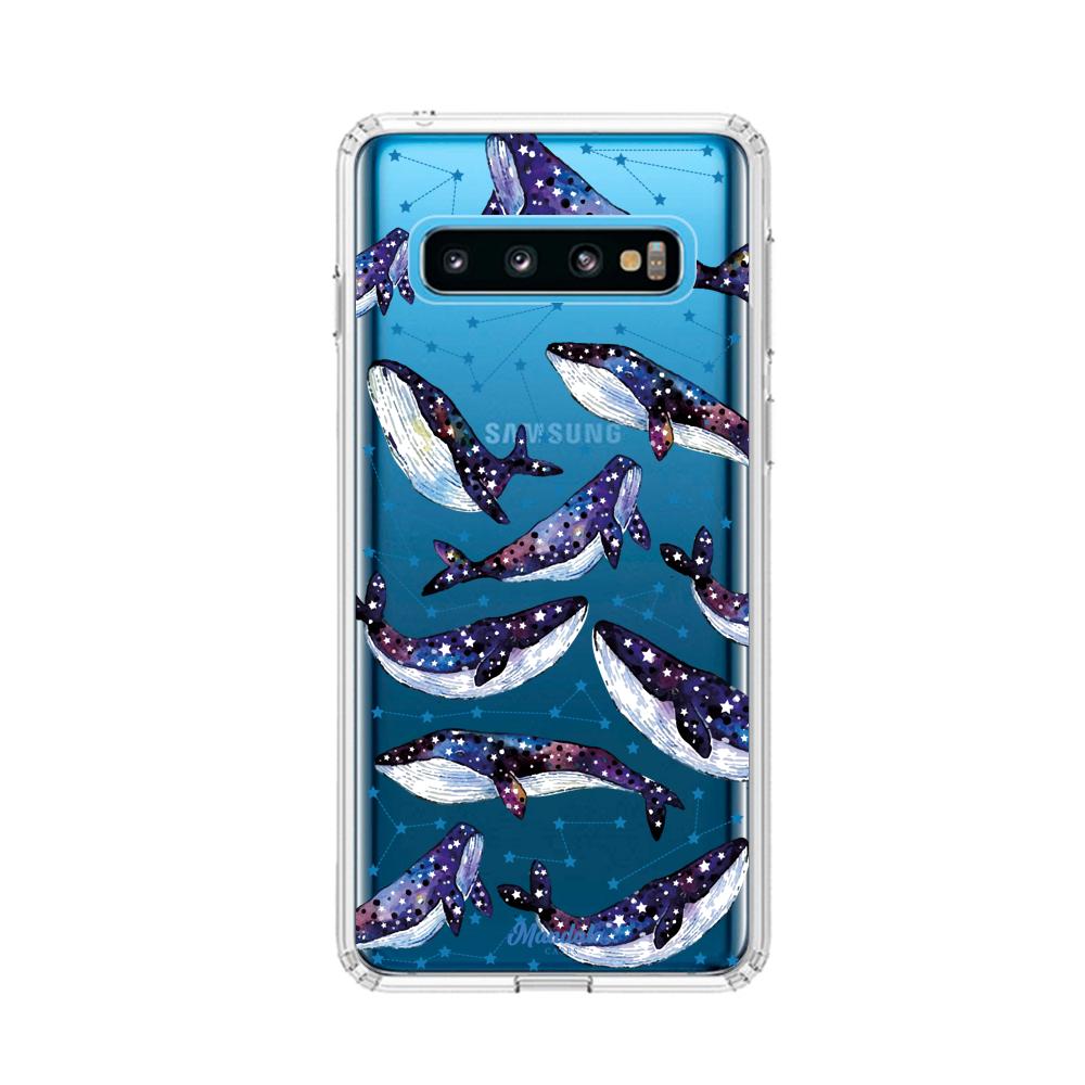 Case para Samsung S10 Funda Ballenas Espaciales  - Mandala Cases