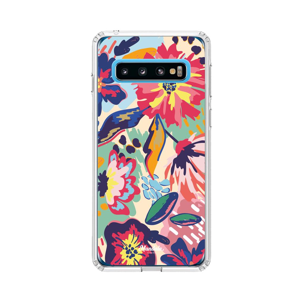Estuches para Samsung S10 - Colors Flowers Case  - Mandala Cases