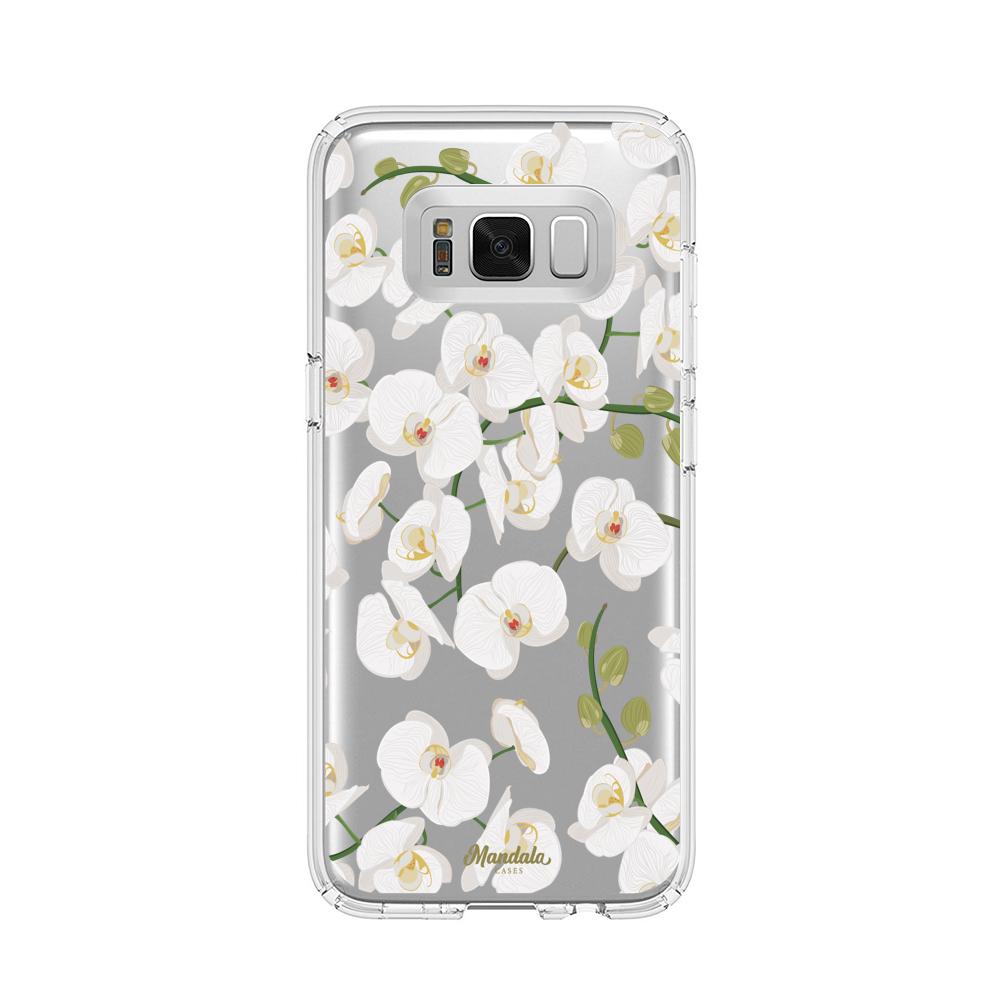 Case para Samsung s8 Plus Funda Orquídeas  - Mandala Cases