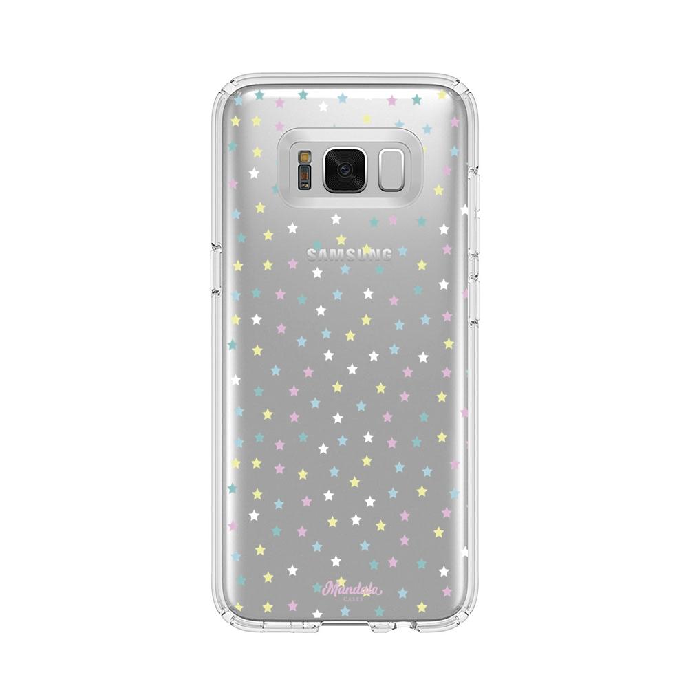 Case para Samsung s8 Plus Funda Estrellas Blancas  - Mandala Cases