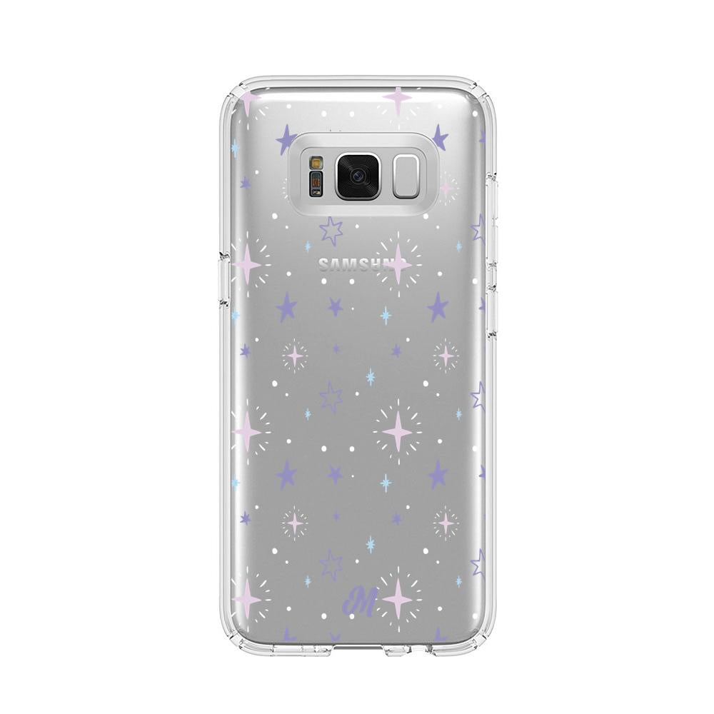 Case para Samsung s8 Plus Funda Estrellas Moradas  - Mandala Cases