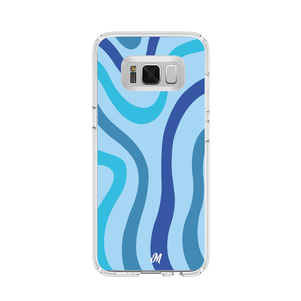 Case para Samsung s8 Plus Líneas Azules - Mandala Cases