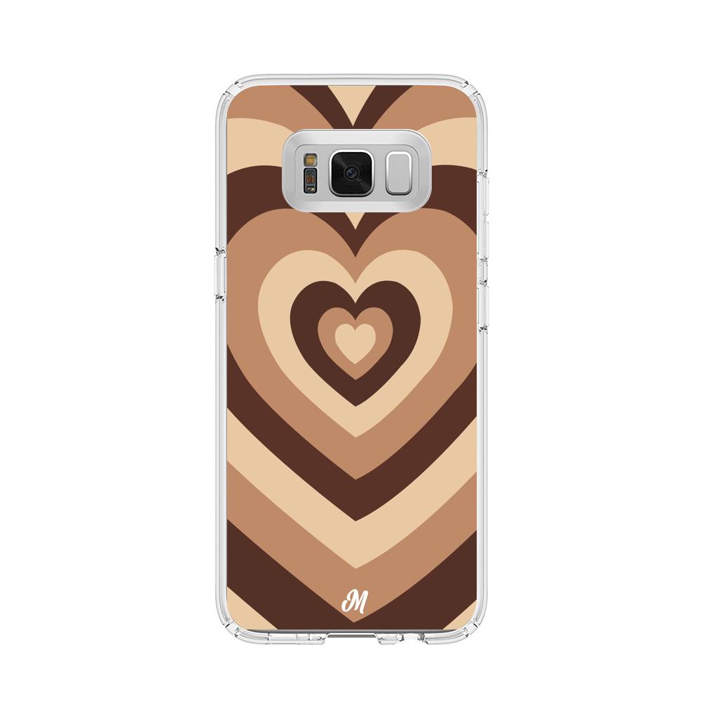 Case para Samsung s8 Plus Corazón café - Mandala Cases