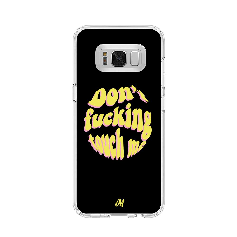 Case para Samsung s8 Plus Don't fucking touch me amarillo - Mandala Cases