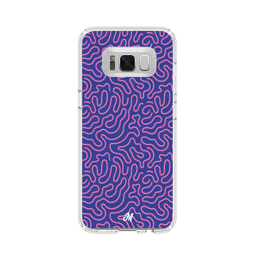 Case para Samsung s8 Plus Pink crazy lines - Mandala Cases