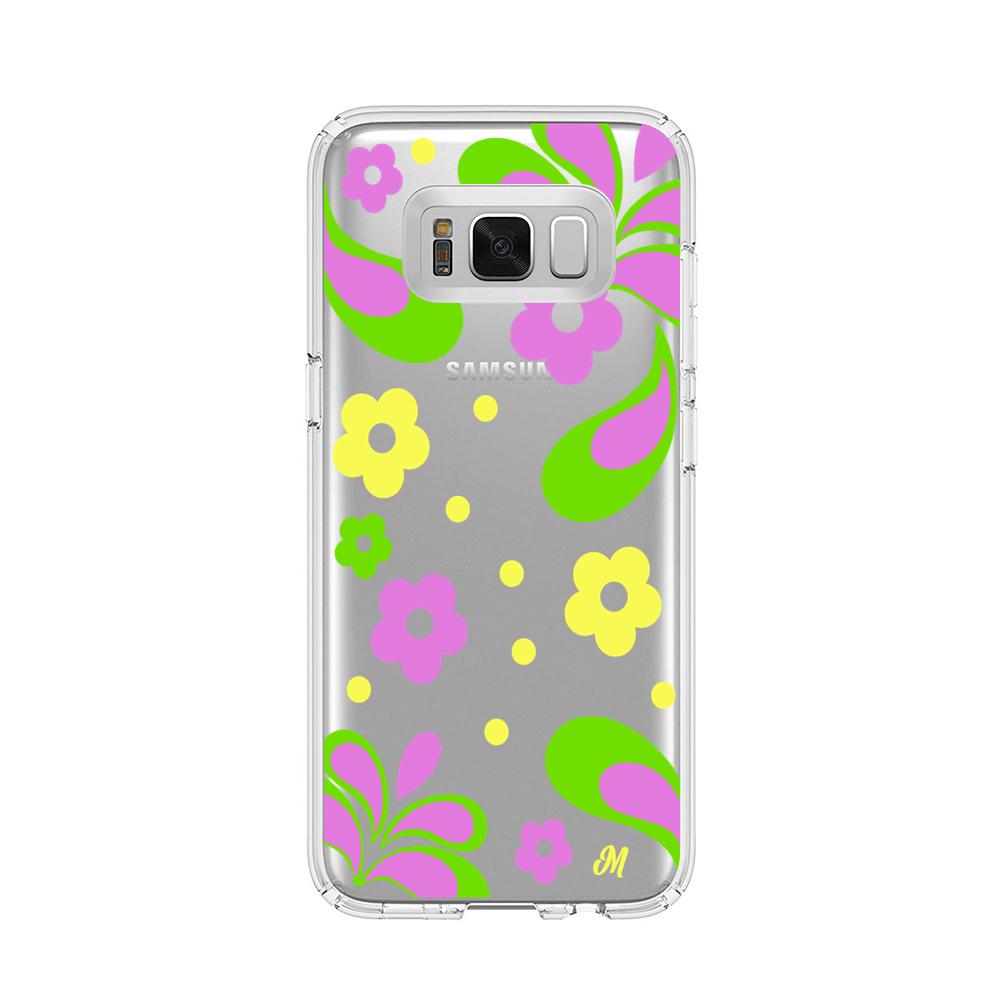 Case para Samsung s8 Plus Flores moradas aesthetic - Mandala Cases