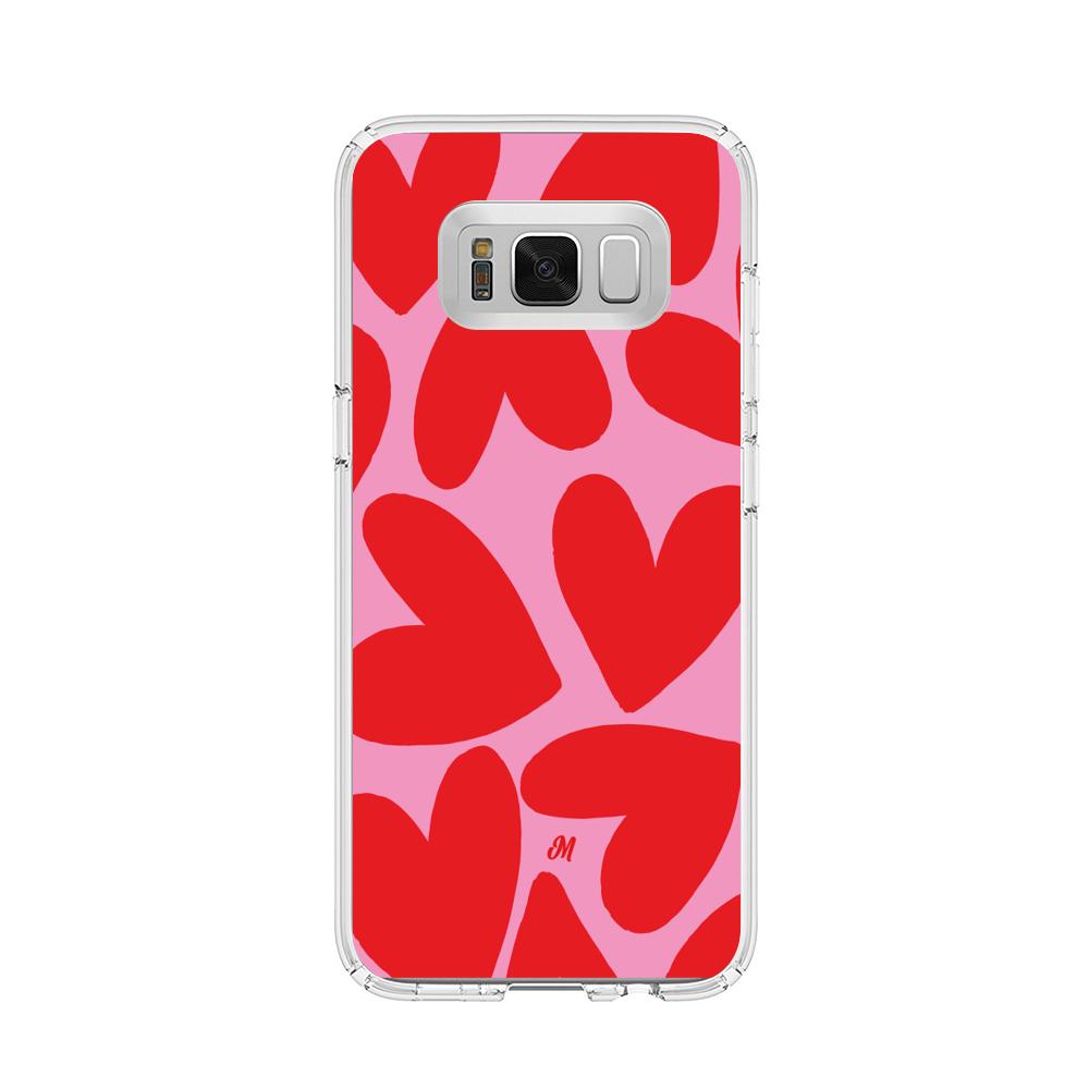 Case para Samsung s8 Plus Red Hearts - Mandala Cases