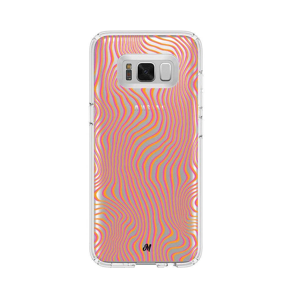 Case para Samsung s8 Plus patron movimiento Naranja - Mandala Cases