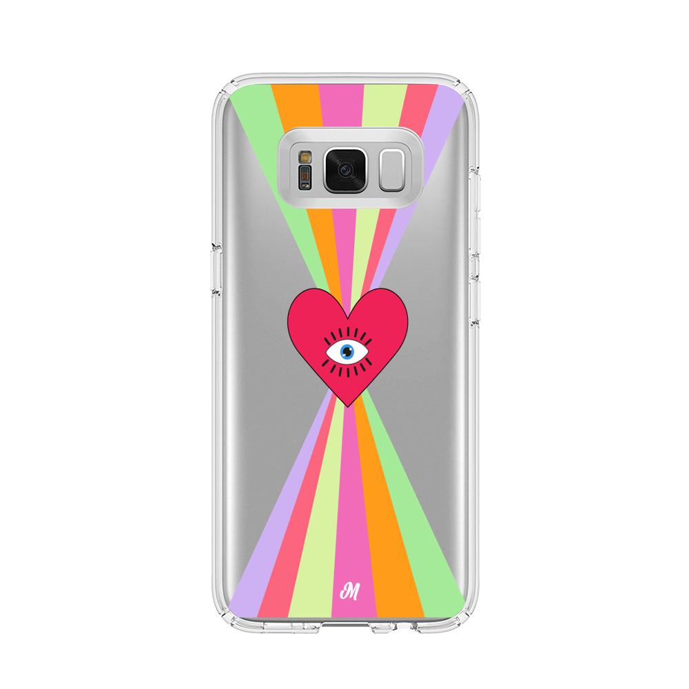 Case para Samsung s8 Plus Corazon arcoiris - Mandala Cases