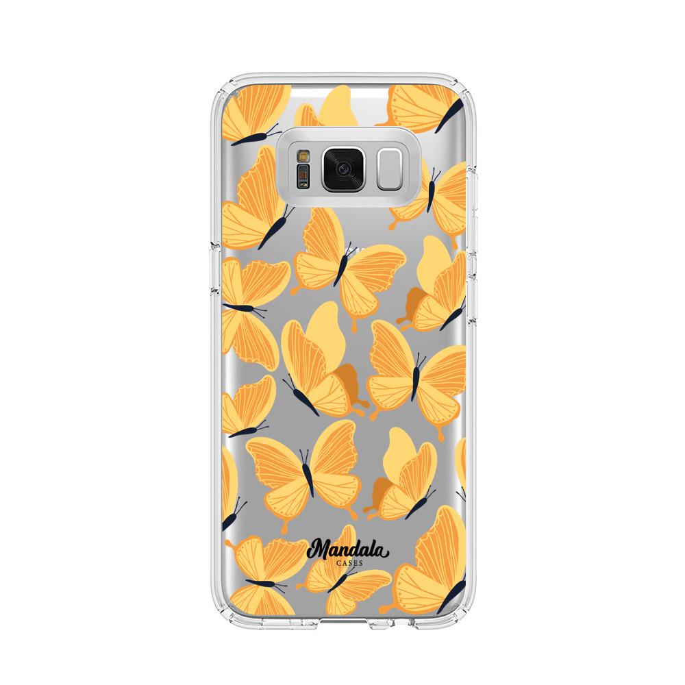 Estuches para Samsung s8 Plus - Yellow Butterflies Case  - Mandala Cases