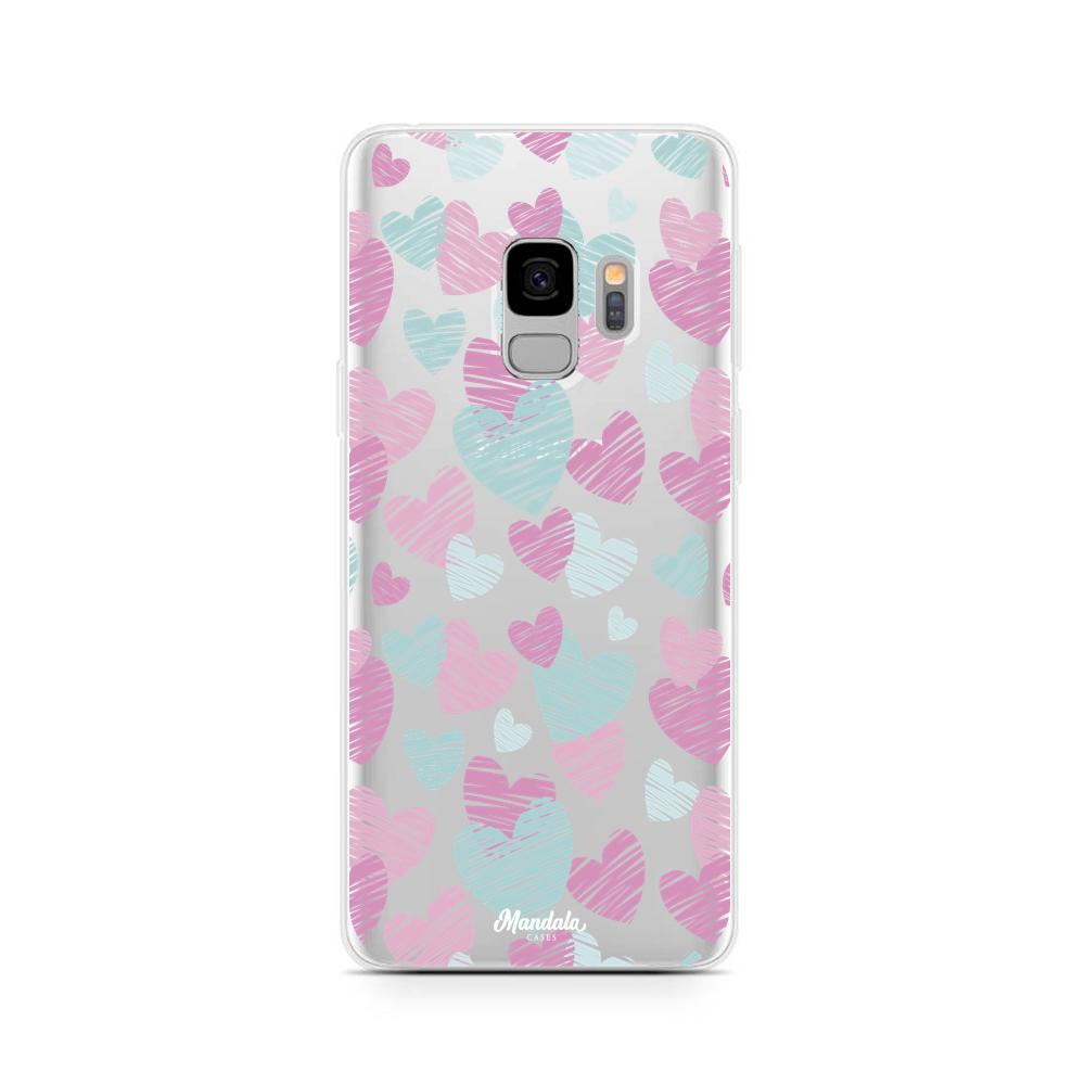 Case para Samsung S9 Plus Funda Corazones Delicados  - Mandala Cases