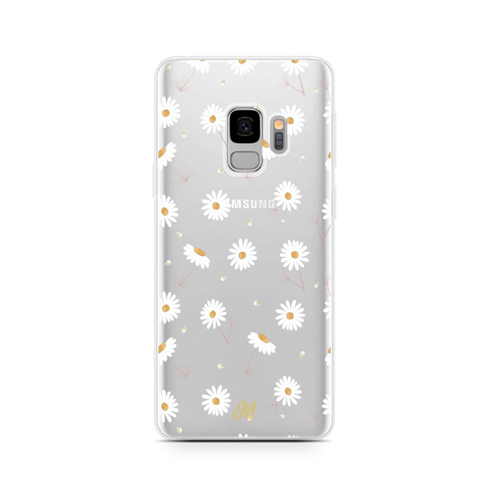 Case para Samsung S9 Plus Funda Flores Blancas Delicadas  - Mandala Cases