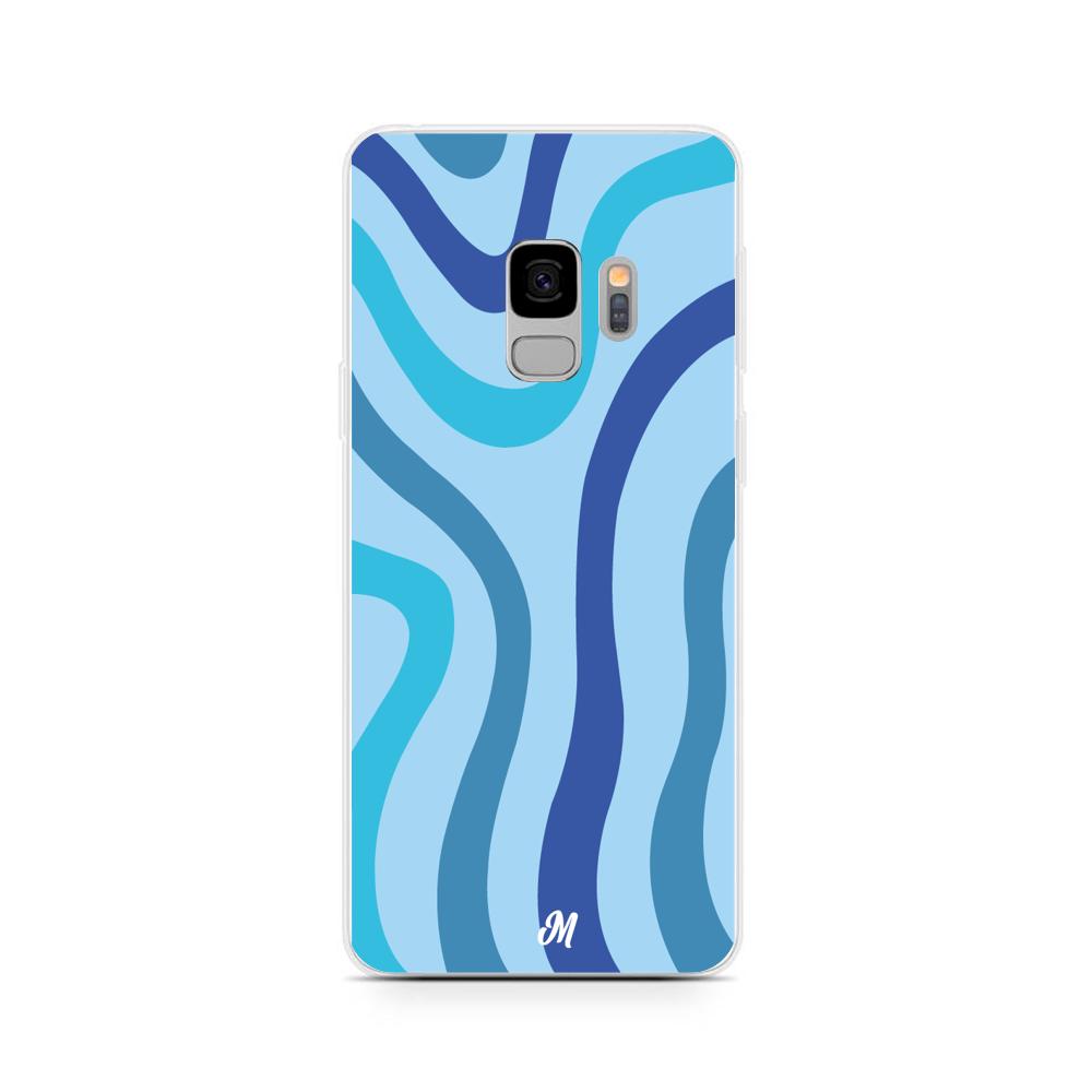 Case para Samsung S9 Plus Líneas Azules - Mandala Cases