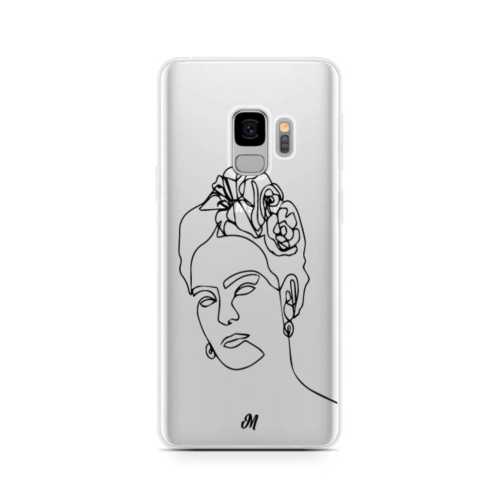 Estuches para Samsung S9 Plus - Frida Line Art Case  - Mandala Cases