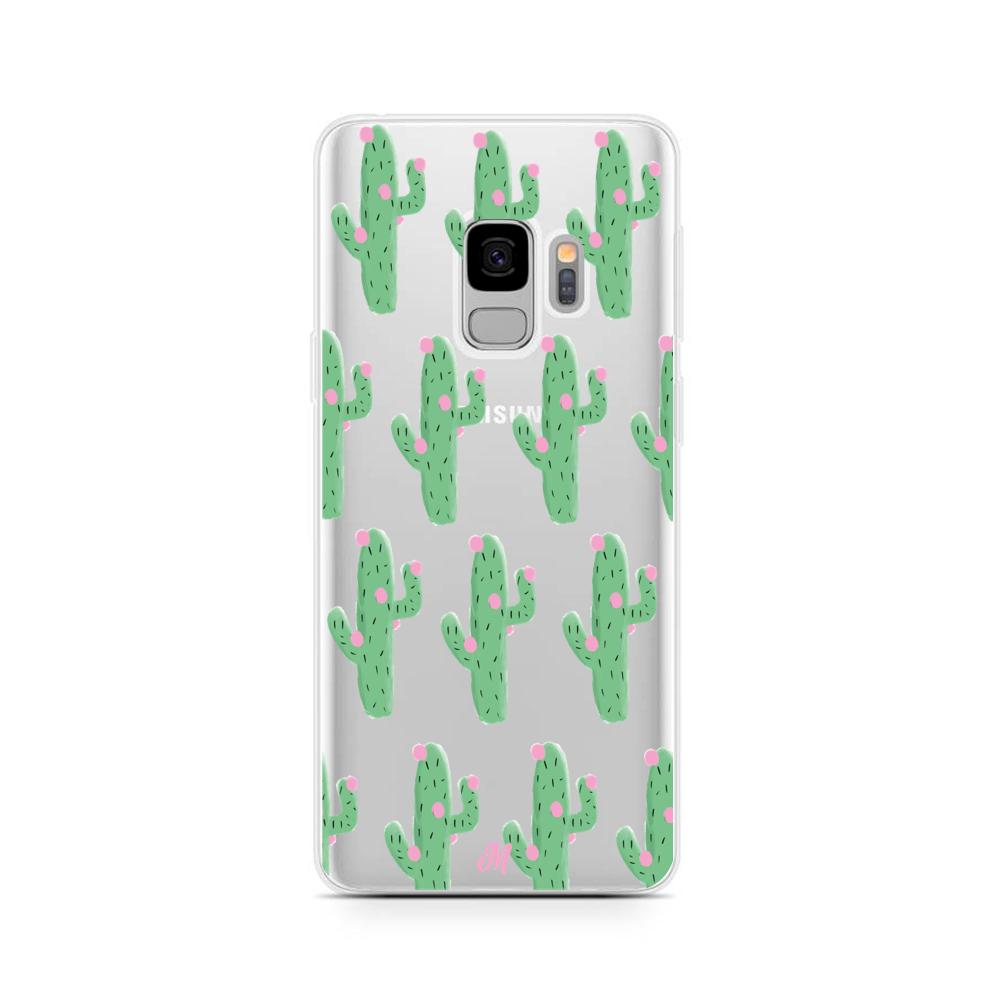 Case para Samsung S9 Plus Cactus Con Flor Rosa  - Mandala Cases
