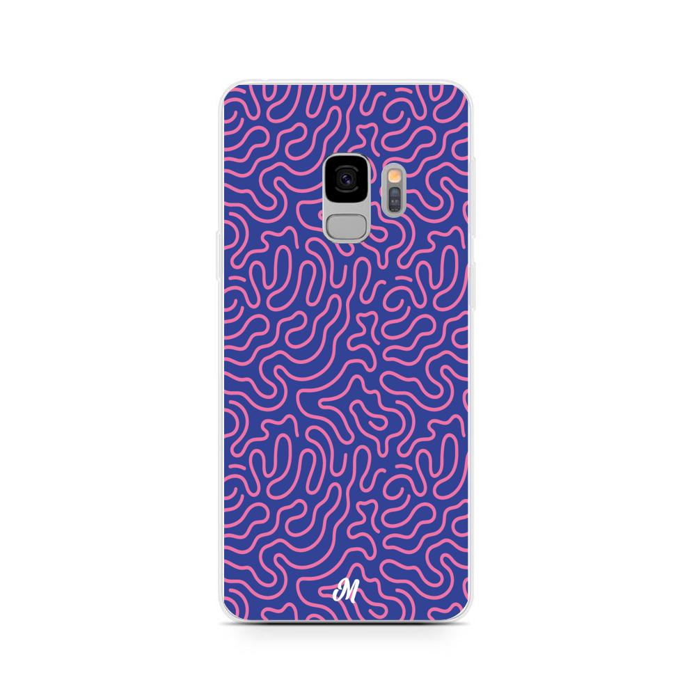 Case para Samsung S9 Plus Pink crazy lines - Mandala Cases