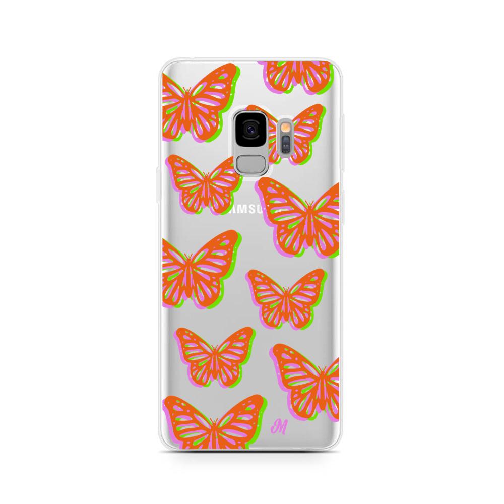 Case para Samsung S9 Plus Mariposas rojas aesthetic - Mandala Cases