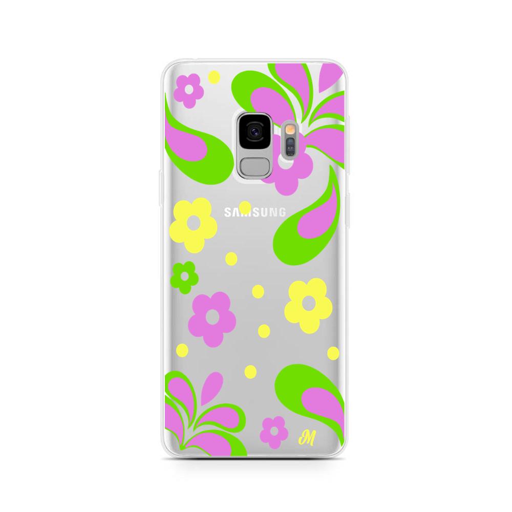 Case para Samsung S9 Plus Flores moradas aesthetic - Mandala Cases