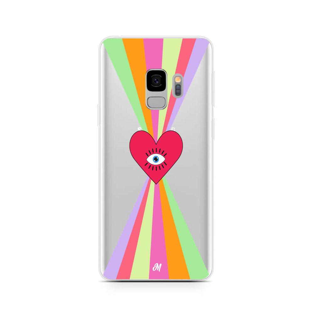 Case para Samsung S9 Plus Corazon arcoiris - Mandala Cases