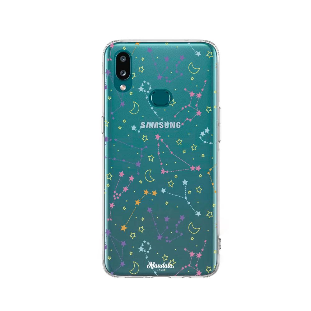 Case para Samsung a10s Funda Pequeñas Estrellas  - Mandala Cases