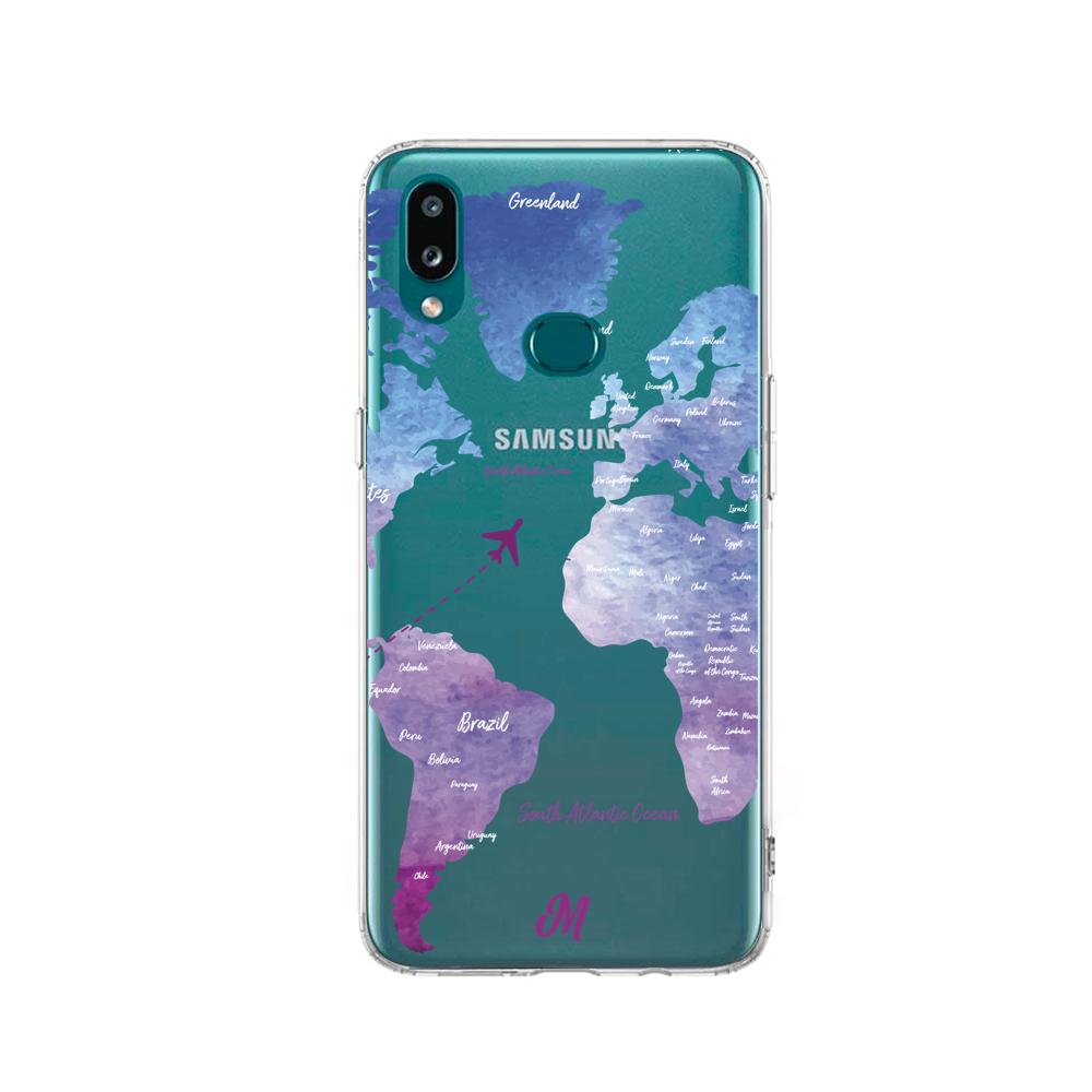 Case para Samsung a10s Funda Funda Mapa de Color - Mandala Cases