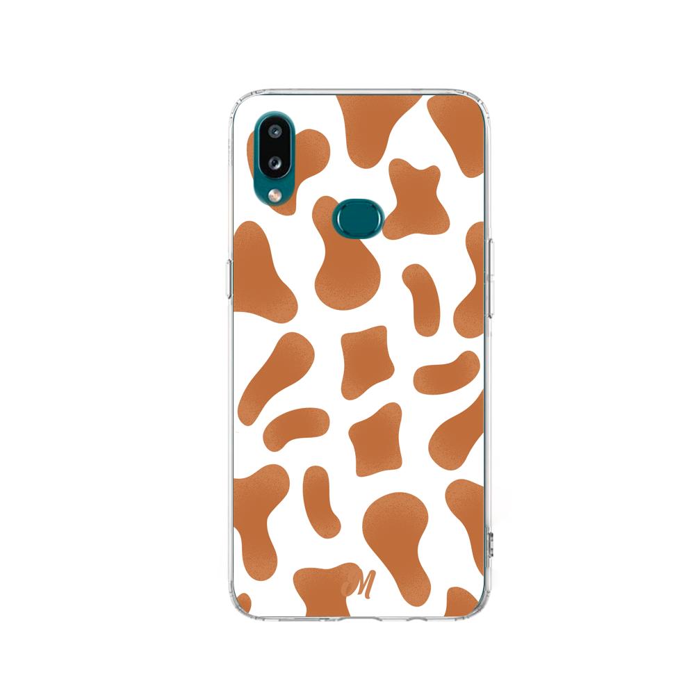 Case para Samsung a10s Funda Vaca Café - Mandala Cases