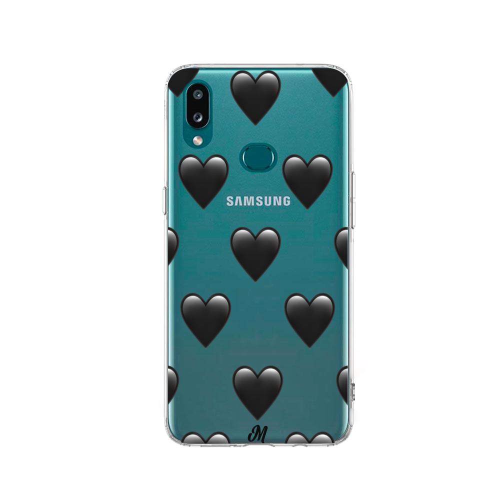 Case para Samsung a10s de Corazón Negro - Mandala Cases